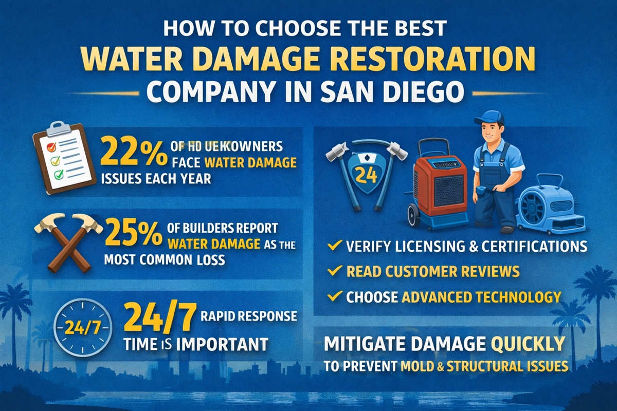 Water Damage Restoration Company in San Diego